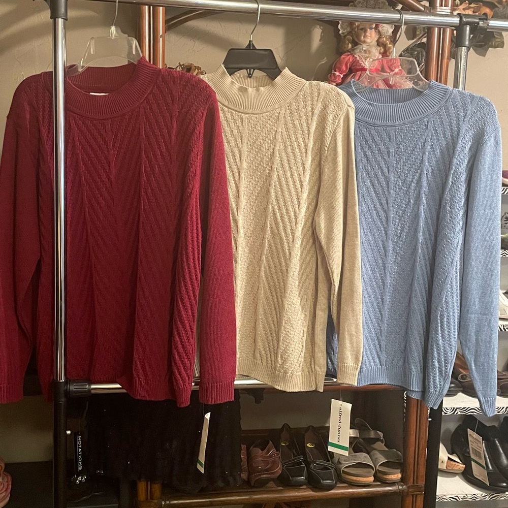 Alfred Dunner sweater bundle (3) NWT